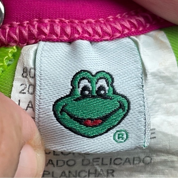 Señor Frog Toddler Unisex Wetsuit 12 months (size 1) in neon green & pink - Picture 7 of 8